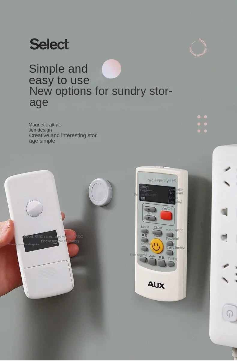 Magnetic Wall-Mount Remote Holders - Pack Options