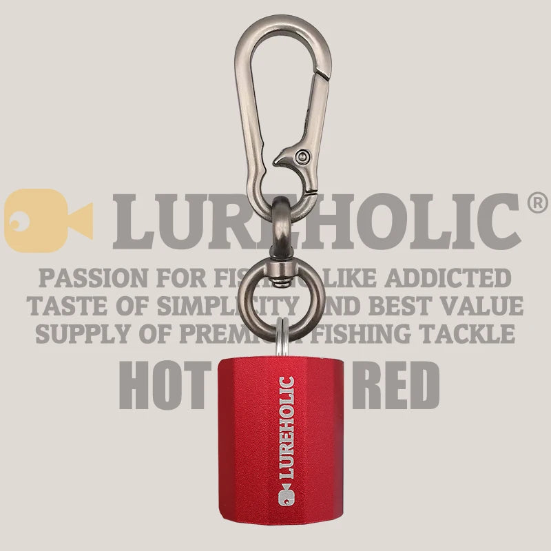 LUREHOLIC stangholder, ultralet og nem at bære, af aluminiumslegering, til fiskestang med agn