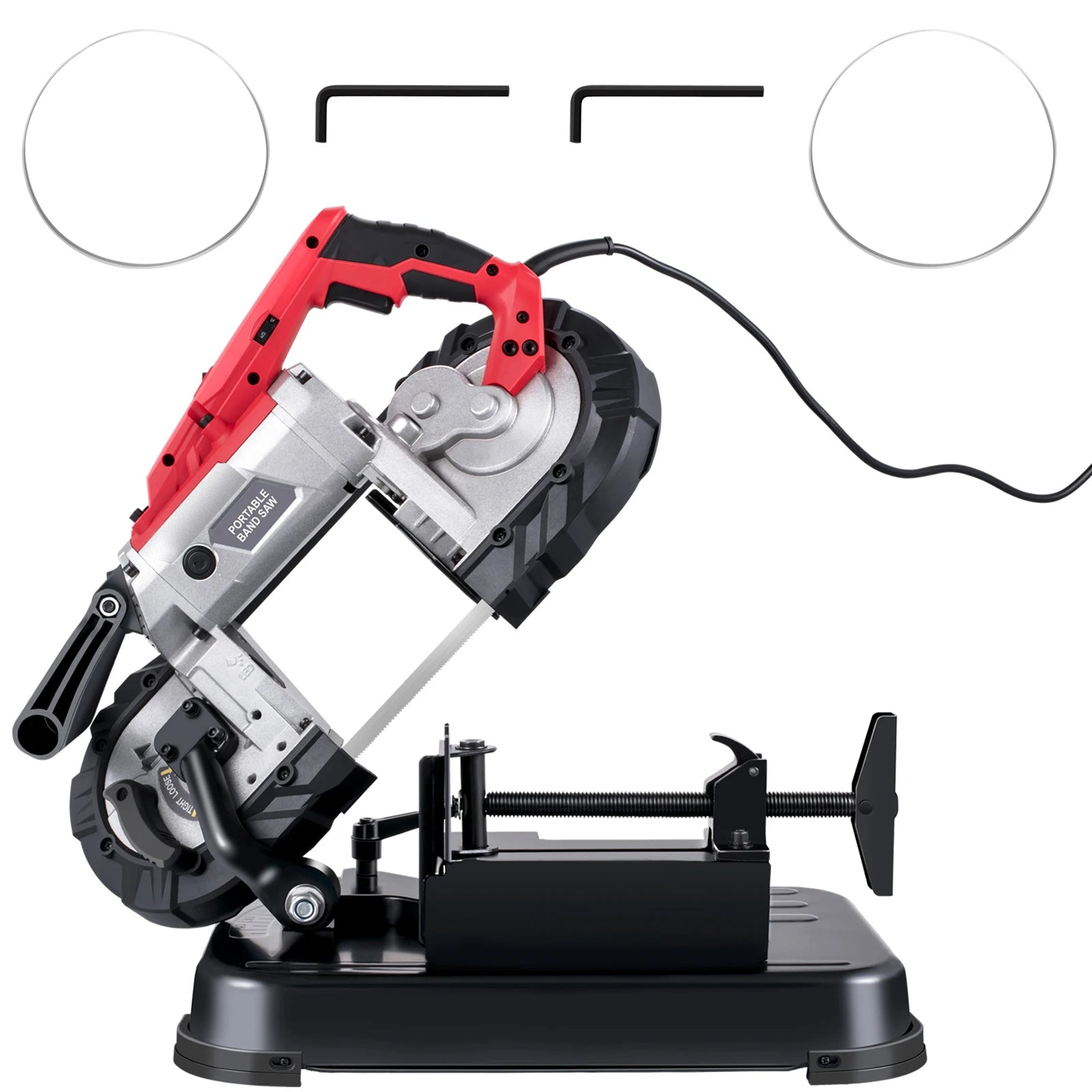 5-Inch Portable Band Saw with Variable Speed 1100W Motor