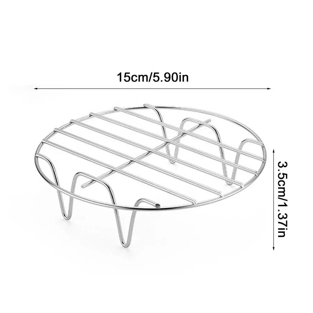 Round Stainless Steel Rack for Air Fryer, Oven and Pot