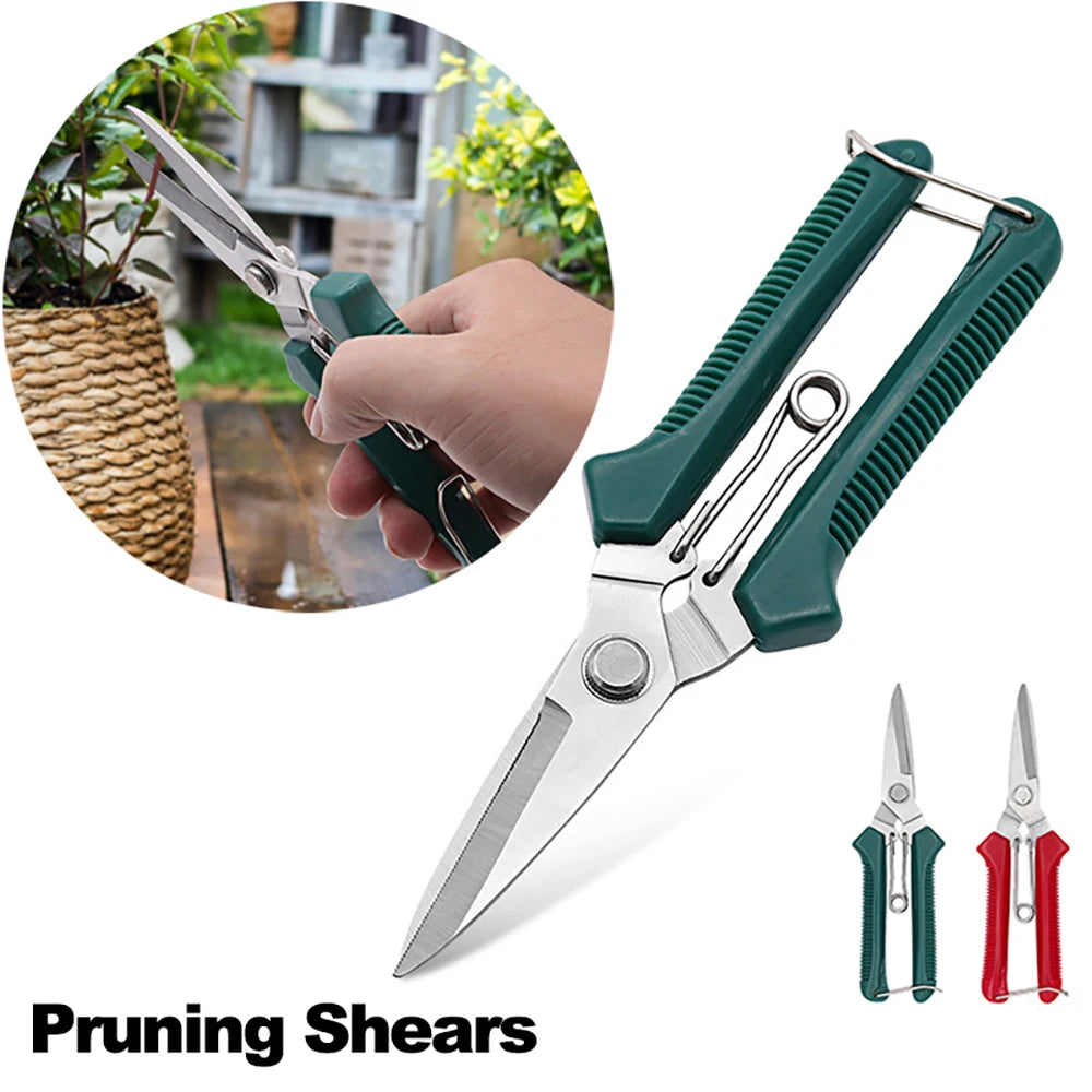 Compact Garden Scissors, Red or Green
