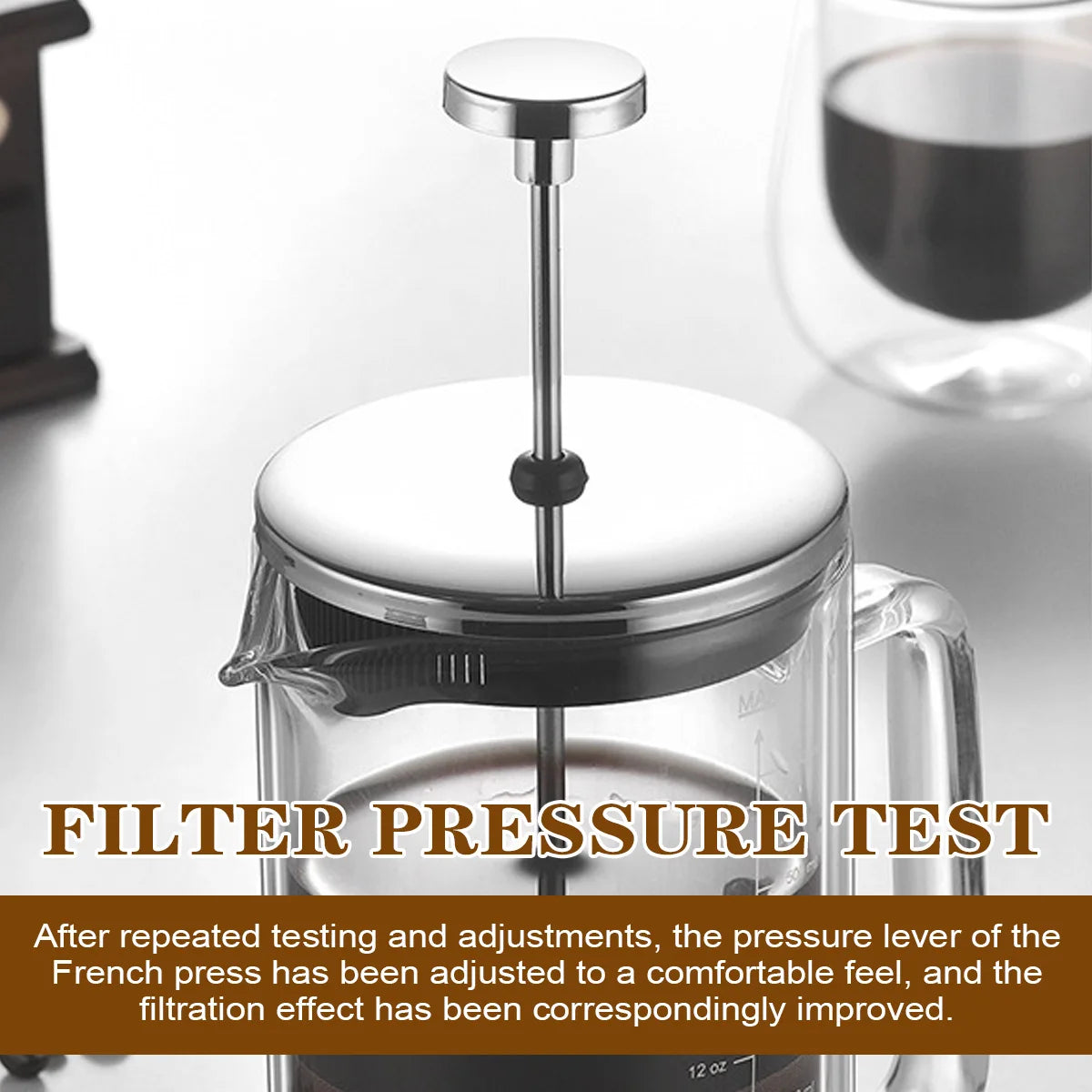 Double-Wall Glass French Press, 300 or 600 ml