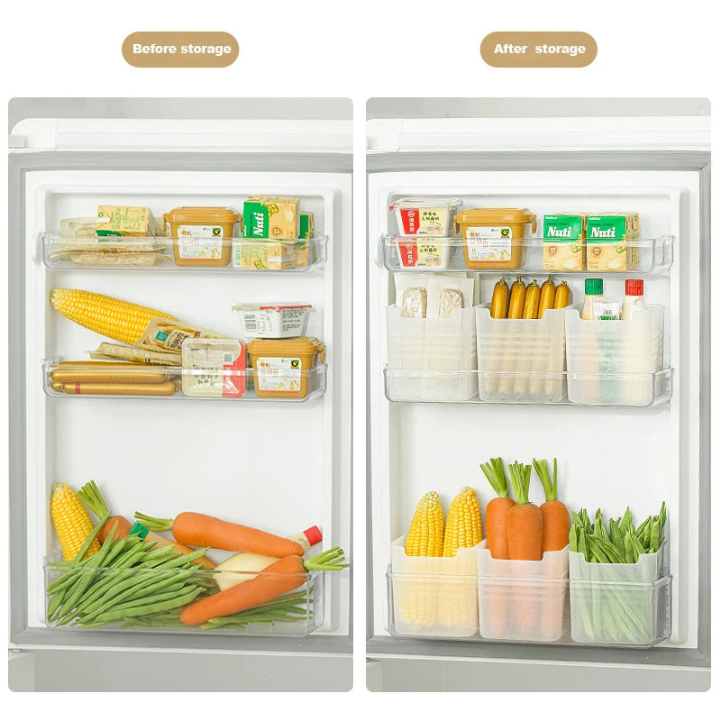 Fridge Door Storage Organizer, 1 or 2 Pieces