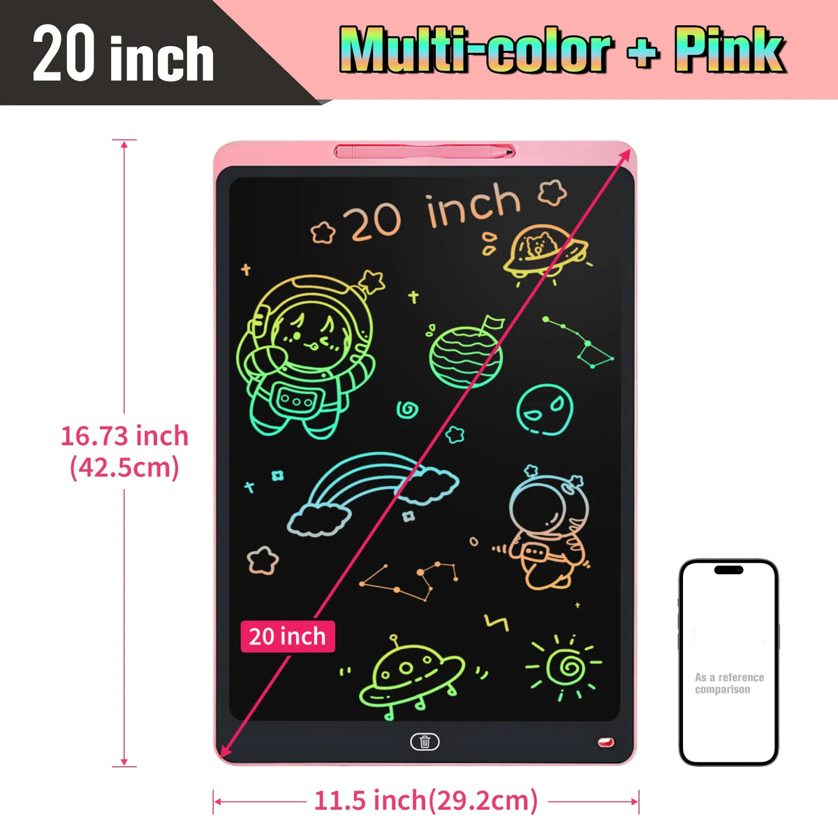 Colour LCD Writing Tablet, 16 or 20 Inch