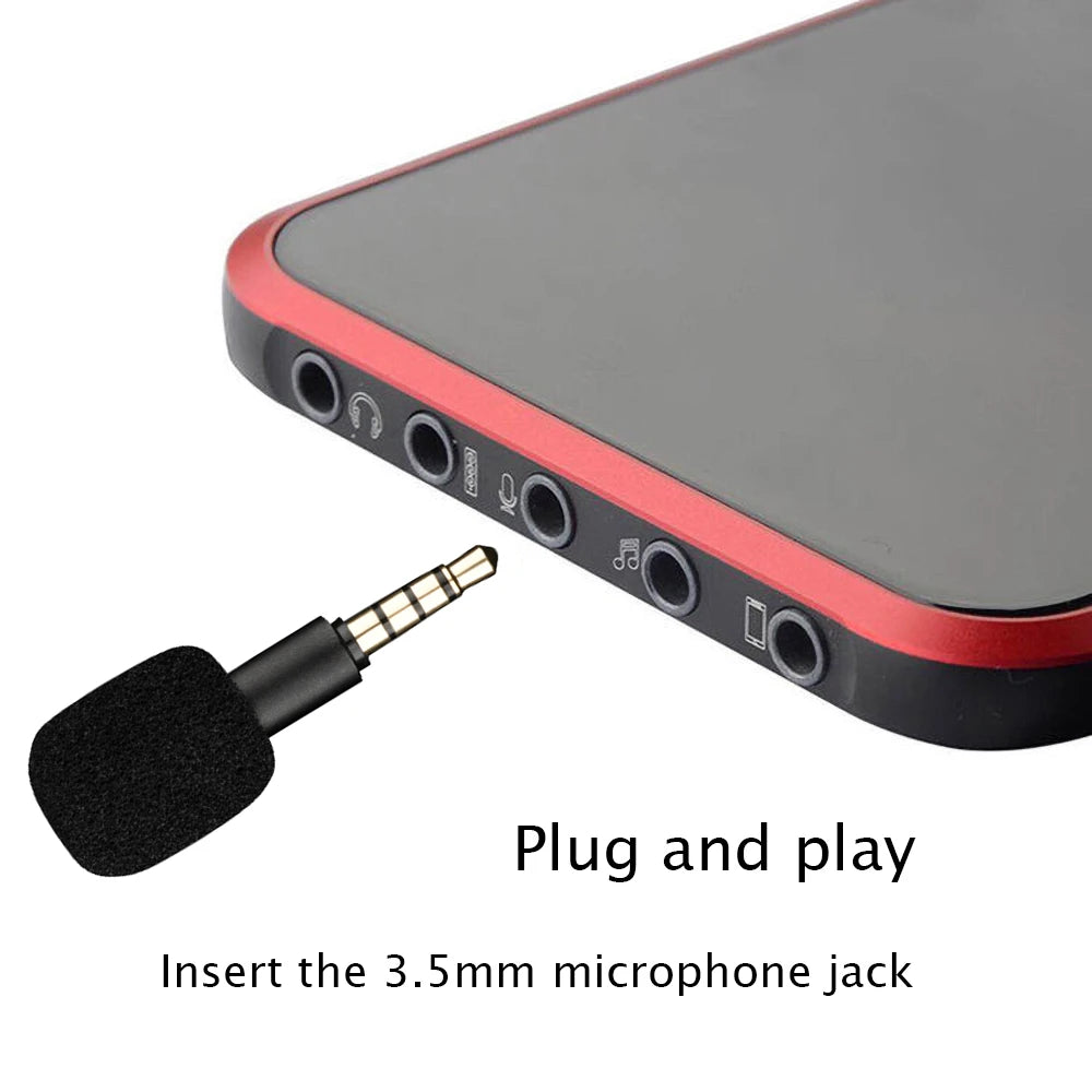 Mini-condensatormicrofoon van 3,5 mm, 3- of 4-polig