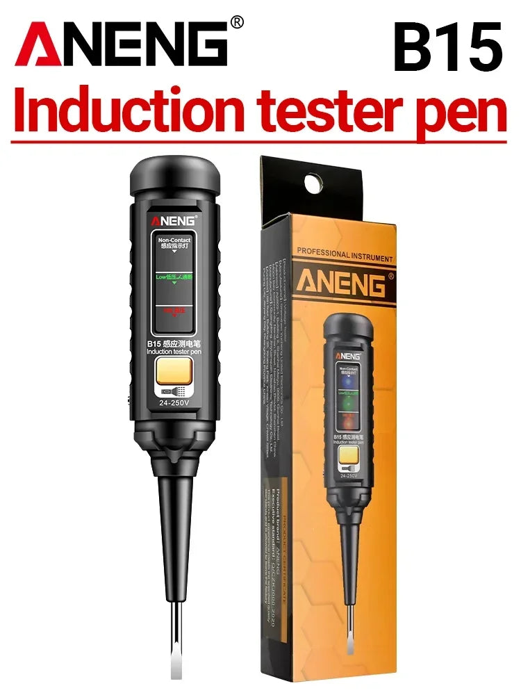 ANENG B15 Induction Teste Pen Highlight Color Light Professional AC Voltage Detection Electrician Screwdriver Testing Tools 