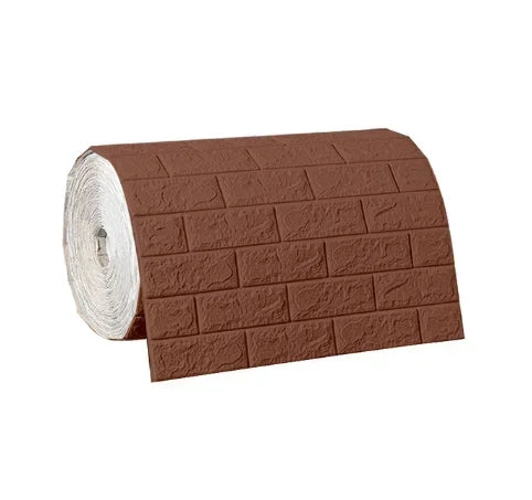 1/5/10m/Roll Retro 3D Wall Sticker Imitation Brick Plane Wall Sticker Furniture Stickers Wallpaper for Wall Living Room Kitchen 