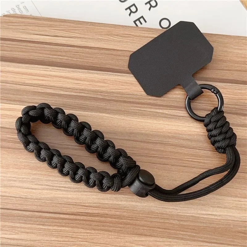 Handwoven adjustable mobile phone universal lanyard wrist strap Outdoor sports convenient safety anti-drop rope 