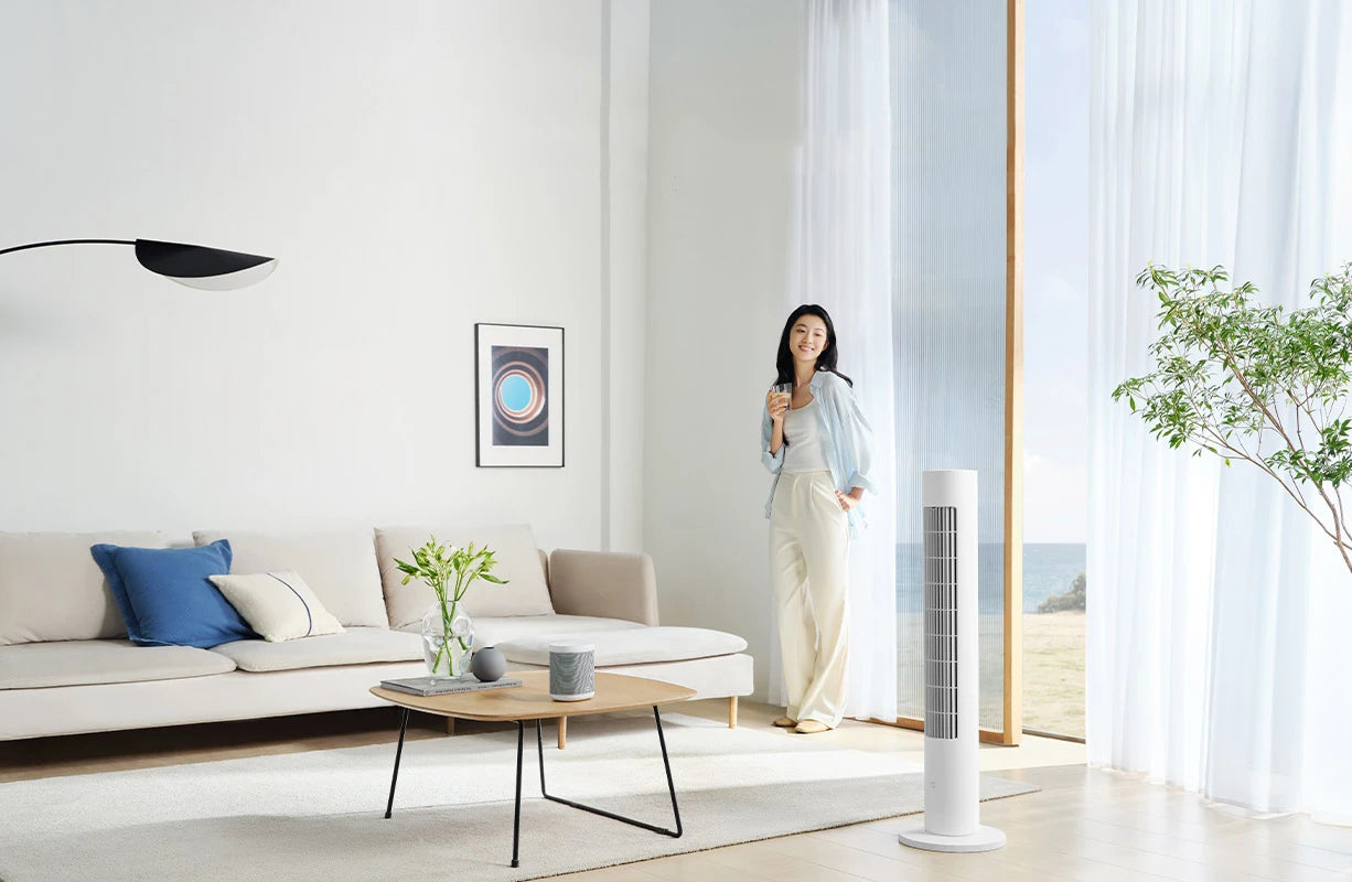 MIJIA Smart Tower Fan 2 with 150° Oscillation & App Control