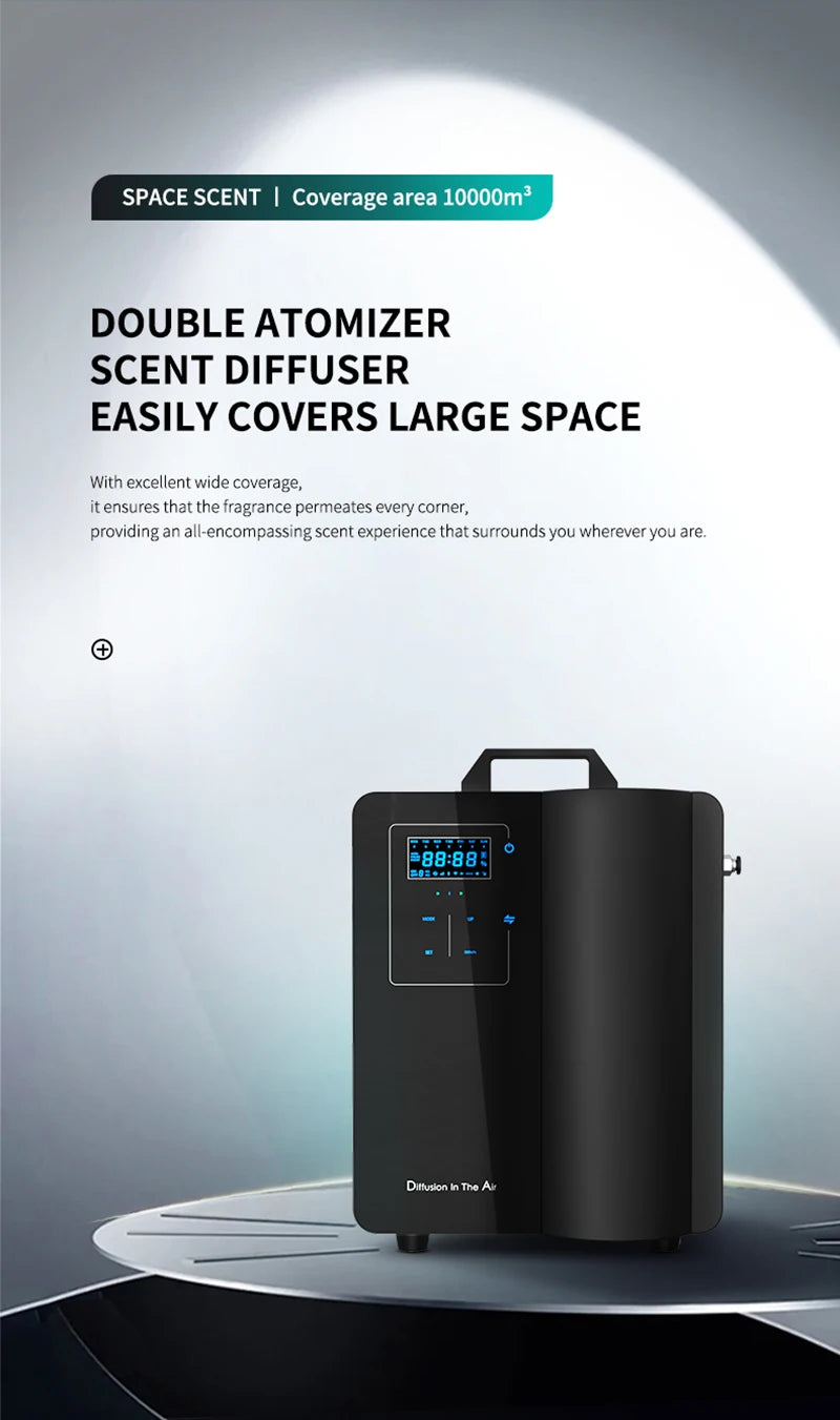 Smart HVAC Aroma Diffuser 10000m³ Dækning Bluetooth Kontrol