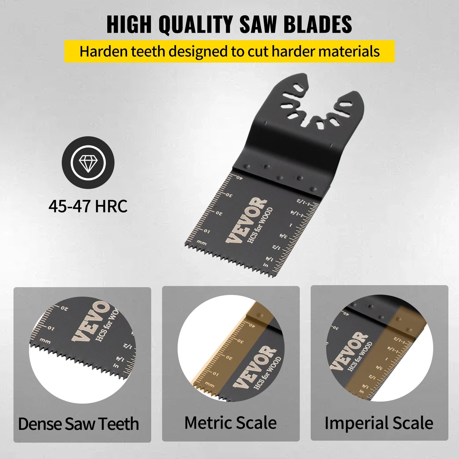 100PCS Oscillating Multitool Saw Blades Kit for Wood Metal Plastic