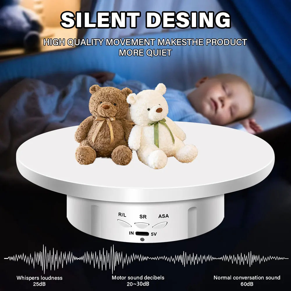 Remote-Controlled Motorized Display Turntable