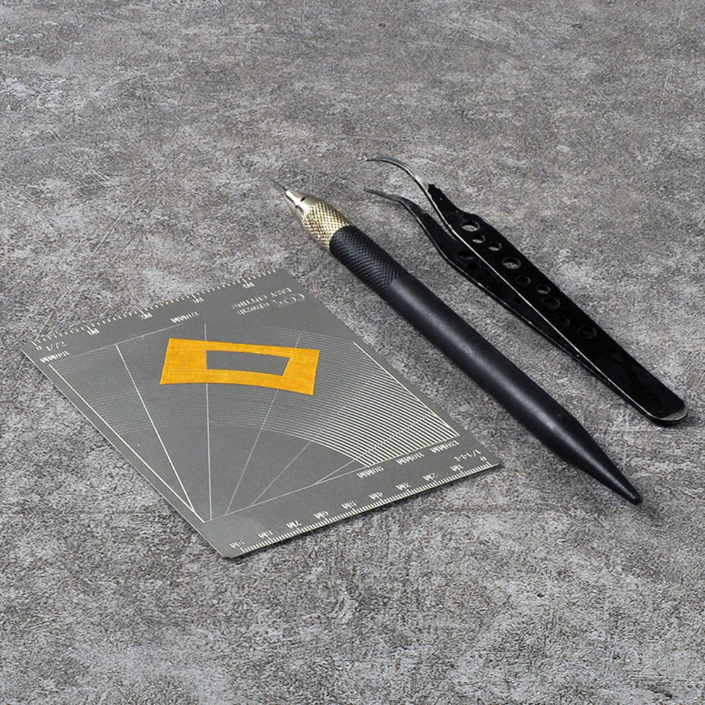Stainless Steel Model Masking Cutting Template
