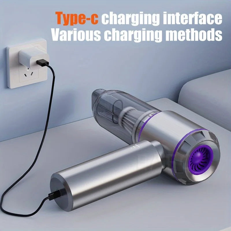 Cordless Handheld Vacuum 30000Pa for Car, Home, and Pet Hair