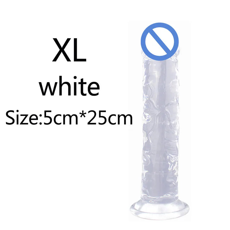 Non-Electric TPE Adult Toy with Suction Base – Size Options
