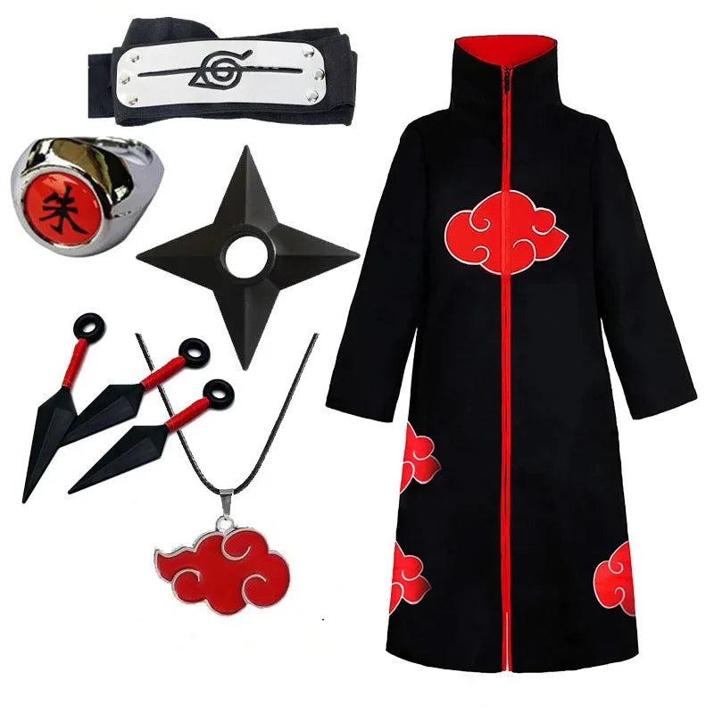 Options de cape et de costume de cosplay Akatsuki