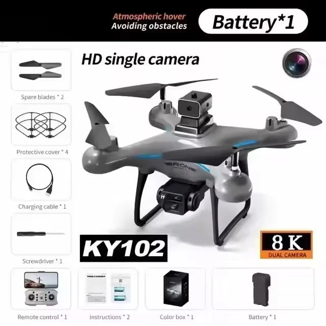 Lenovo Ky102 8K Çift Kameralı ve Engel Önleyici Drone