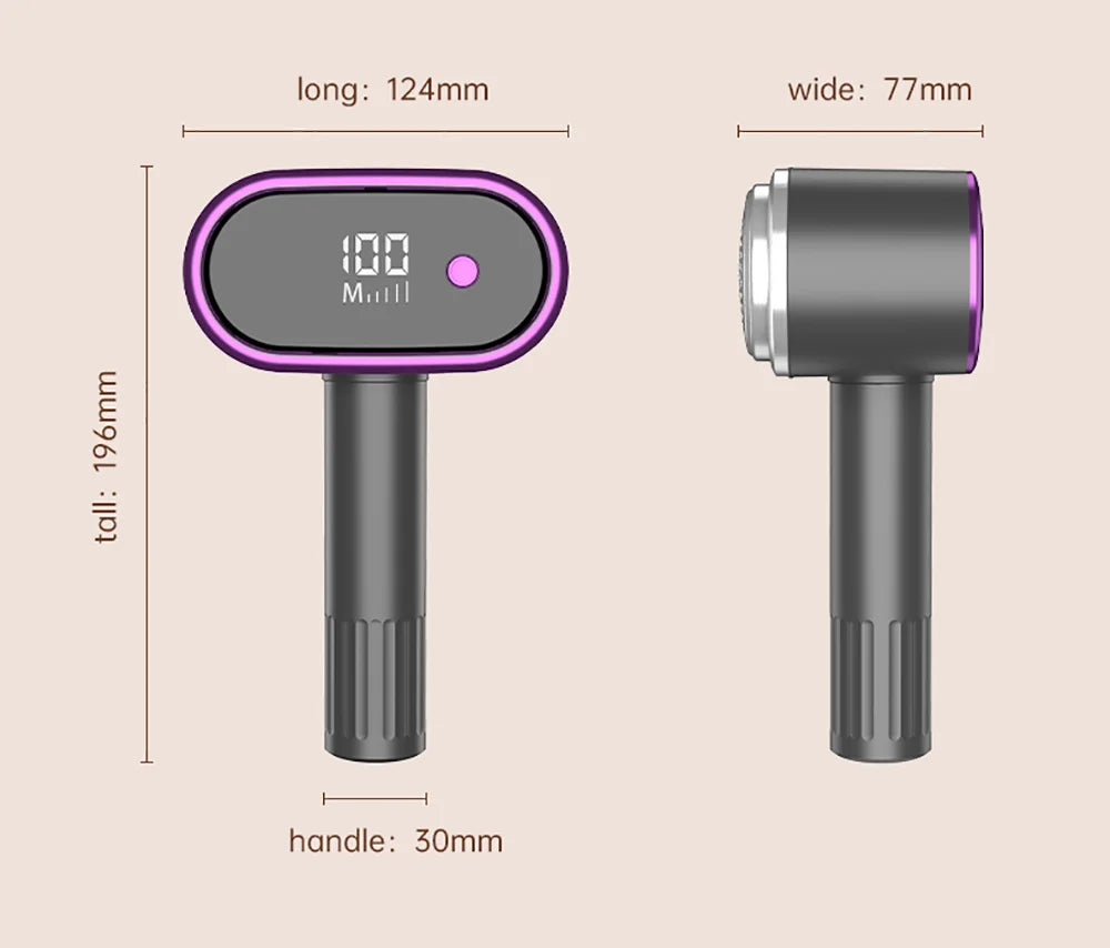 USB-genopladeligt Dobbelt-Hoved Stoffbarbermaskine