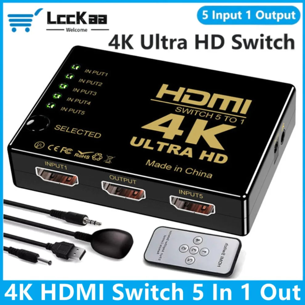 HDMI Source Switch - Three or Five Inputs