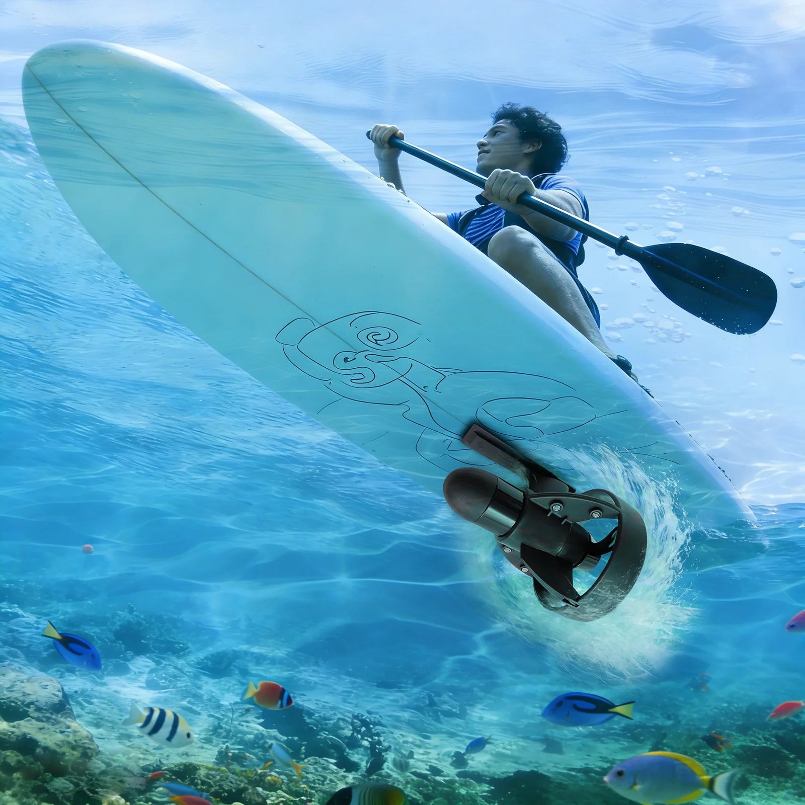 Underwater Electric Thruster for SUP Boards and Kayaks
