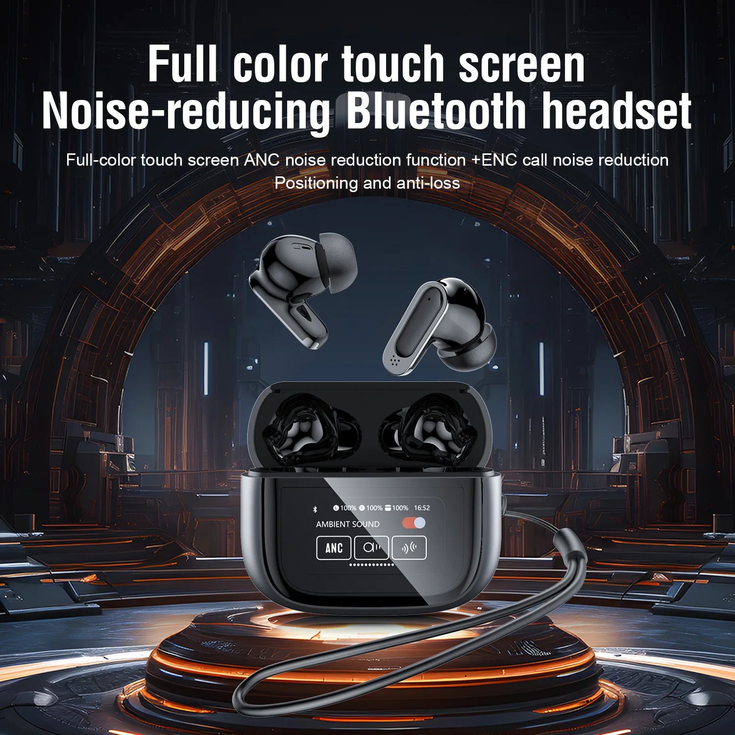 Wireless Bluetooth 5.3 In-Ear Earbuds with Touch Control and Deep Bass
