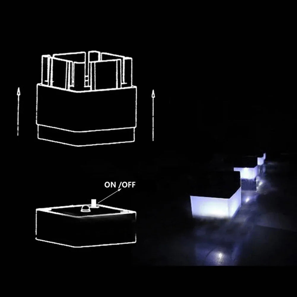 Solar LED Post Lamp, Warm or White Light
