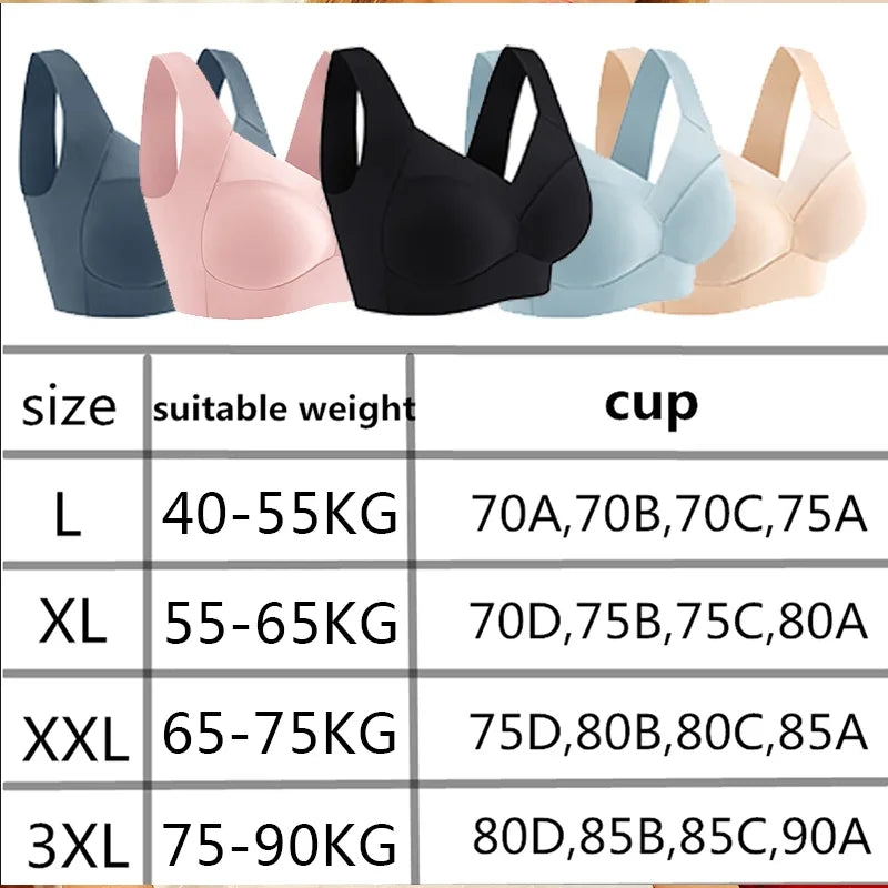BH ohne Draht aus Nylon – Größe L bis 3XL