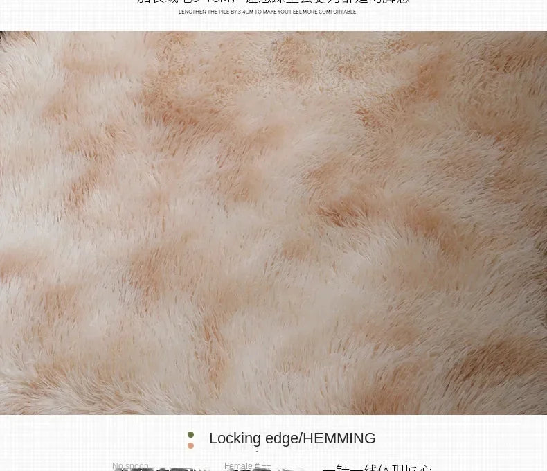 Super Soft Plush Round Rug Mat Fluffy White Carpets For Living Room Home Decor Bedroom Kid Room Decoration Salon Thick Pile Rug 