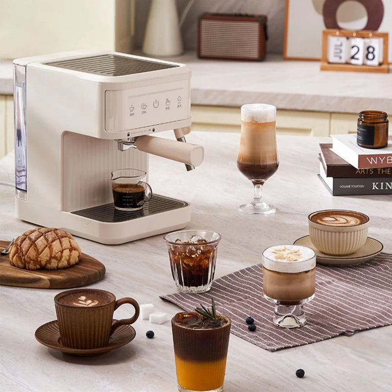Elektrický italský kávovar 20 barů profesionální espresso kávovar automatický poloautomatický espresso cappuccino horká voda