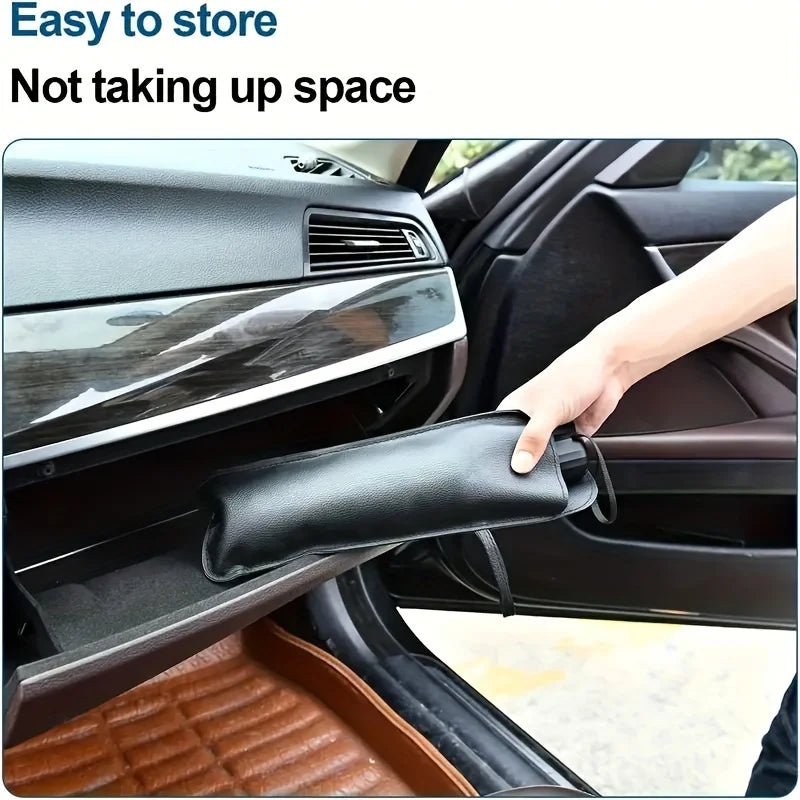 Folding Umbrella-Style Car Windscreen Sunshade