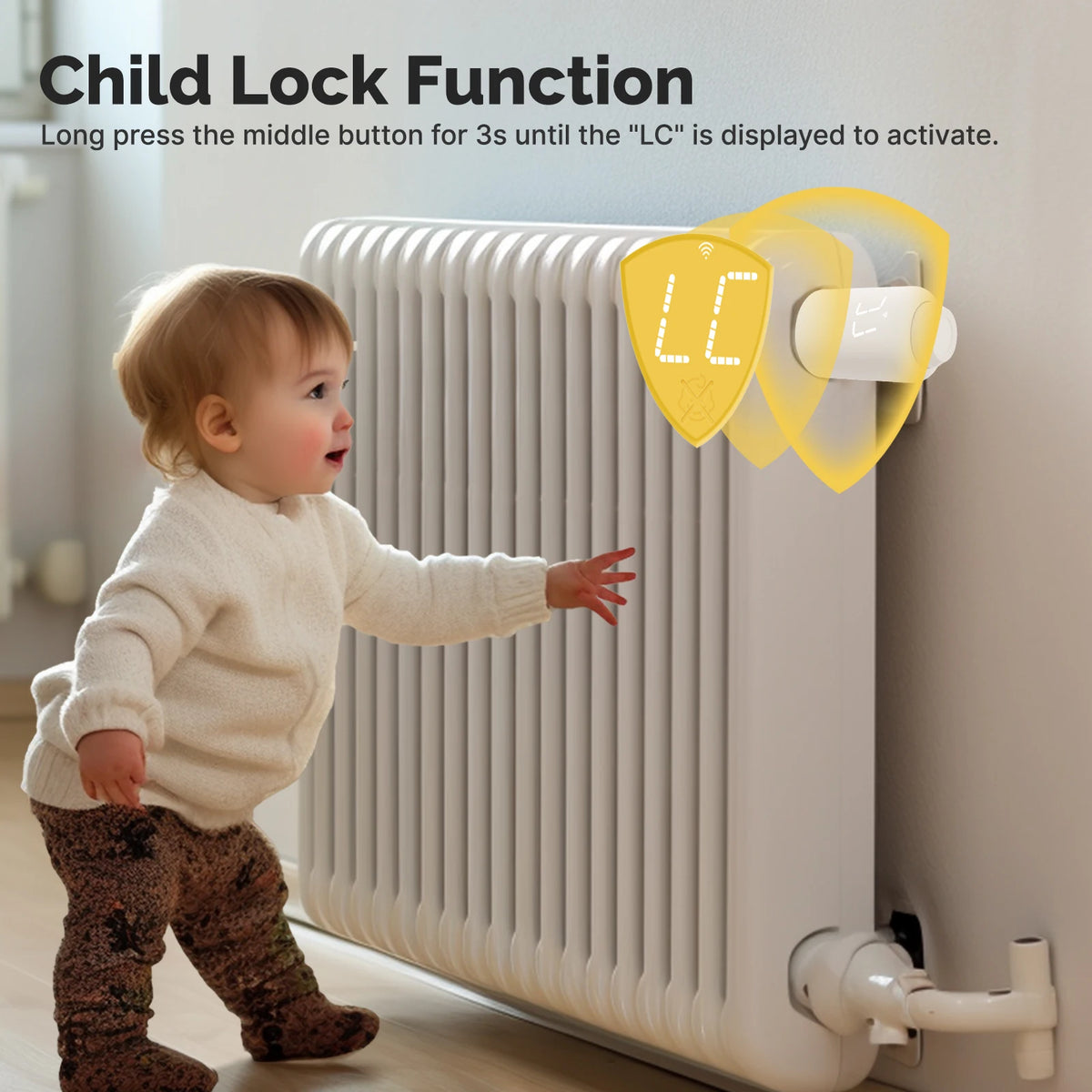 Tuya ZigBee3.0 Smart TRV Radiator Actuator Valve External Sensor Thermostat Temperature Controller Alexa Google Home