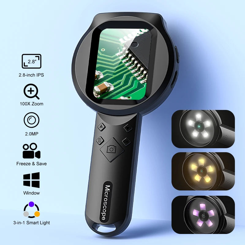 Handheld Digital Microscope with IPS Screen