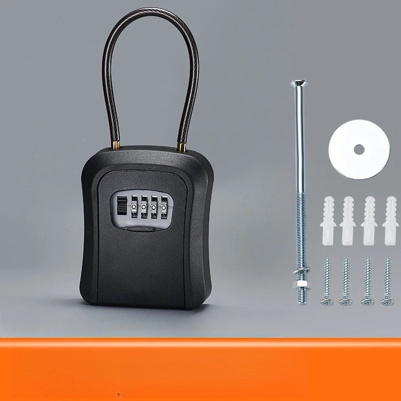 Four-Digit Key Lock Box with Removable Hanger