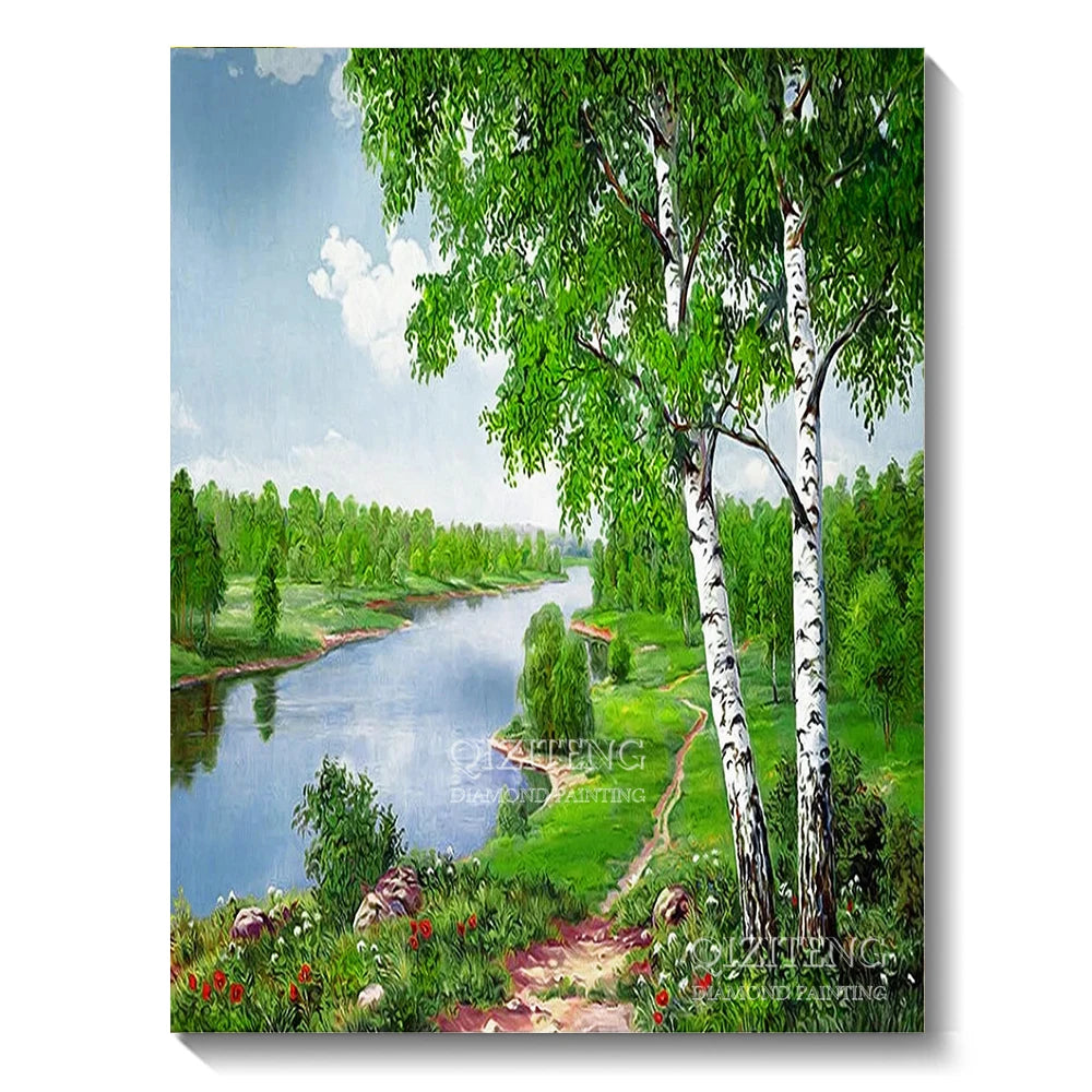 5D Forest Landscape Diamond Painting Kit