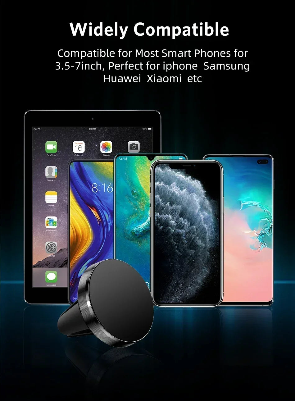 Air Vent Magnet Smartphone Mobile Stand Magnetic Car Phone Holder Cell GPS Mount For iPhone 16 15 14 13 12 Xiaomi Samsung Holder 