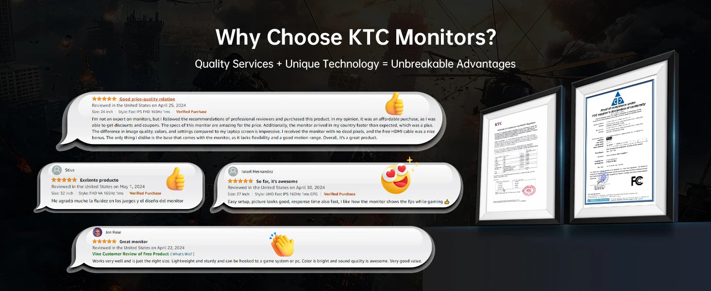 KTC H27T22C 27" Gaming Monitor 180Hz QHD Fast IPS