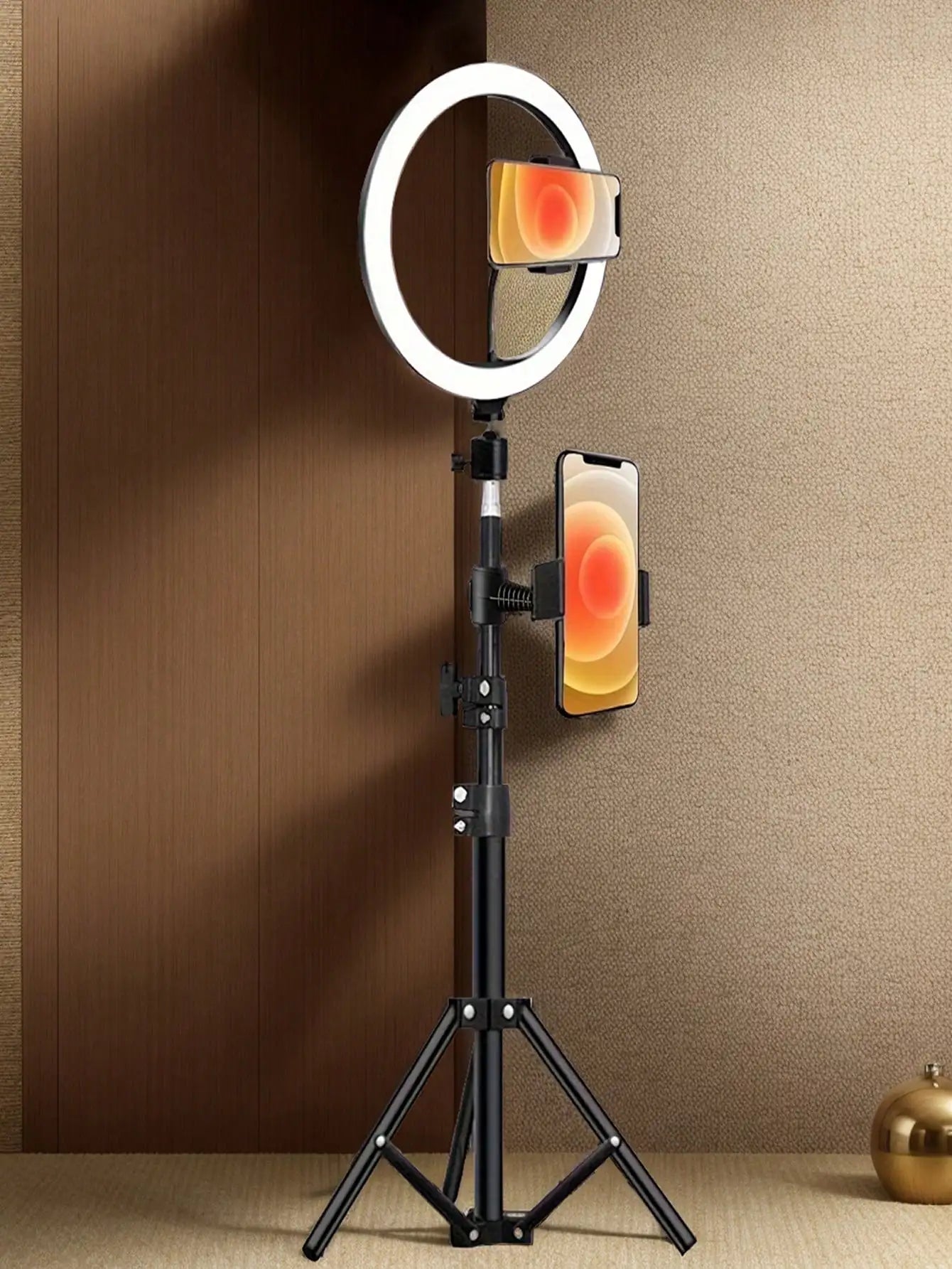 10-inch ringlamp met 110 cm statief en afstandsbediening voor streaming