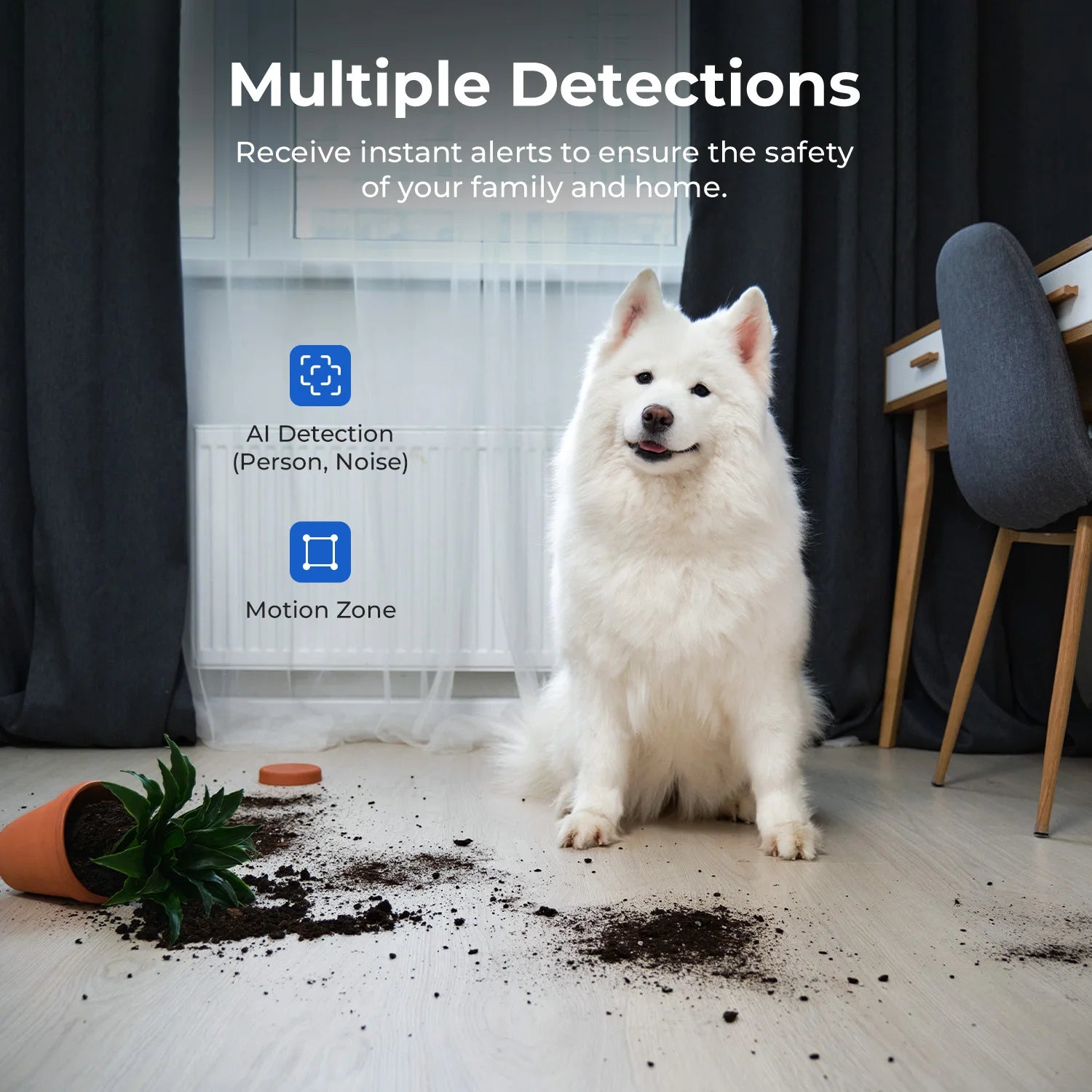 IMILAB C21 2.5K WiFi Indoor Baby Monitor with 360° Tracking