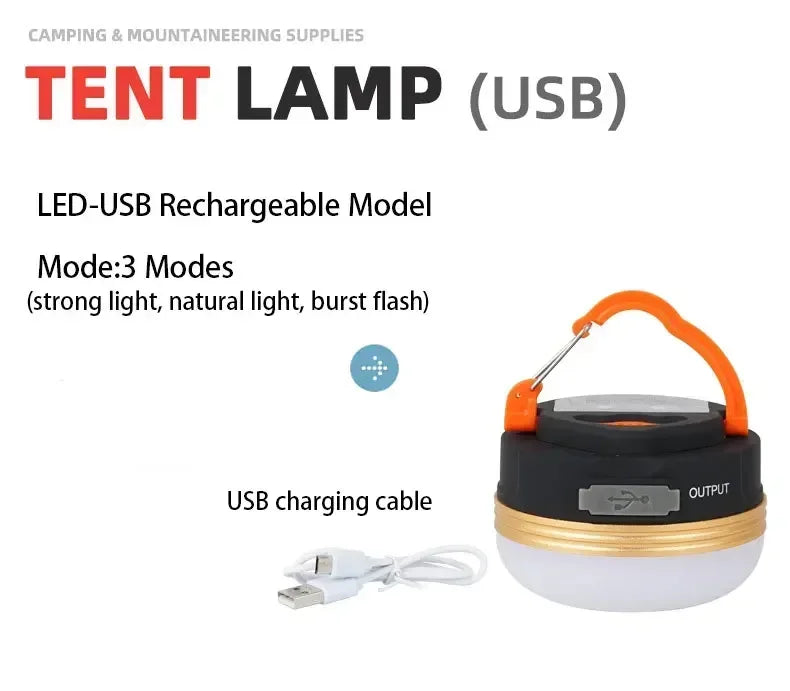 10W Rechargeable Camping Lantern with COB+LED