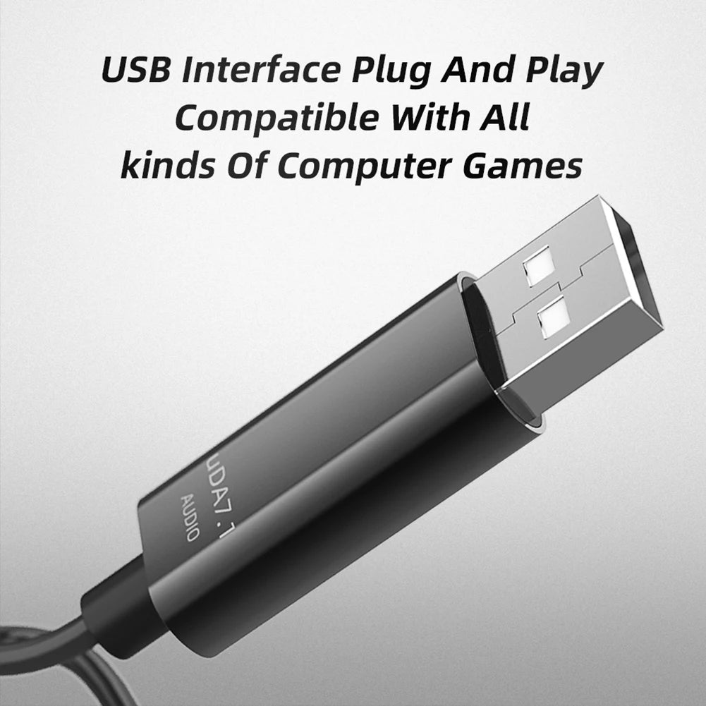 USB Gaming Headset With Microphone Wired Remote Control Earphones Noise Cancelling PET Diaphragm for PC Computer PS4 PS5