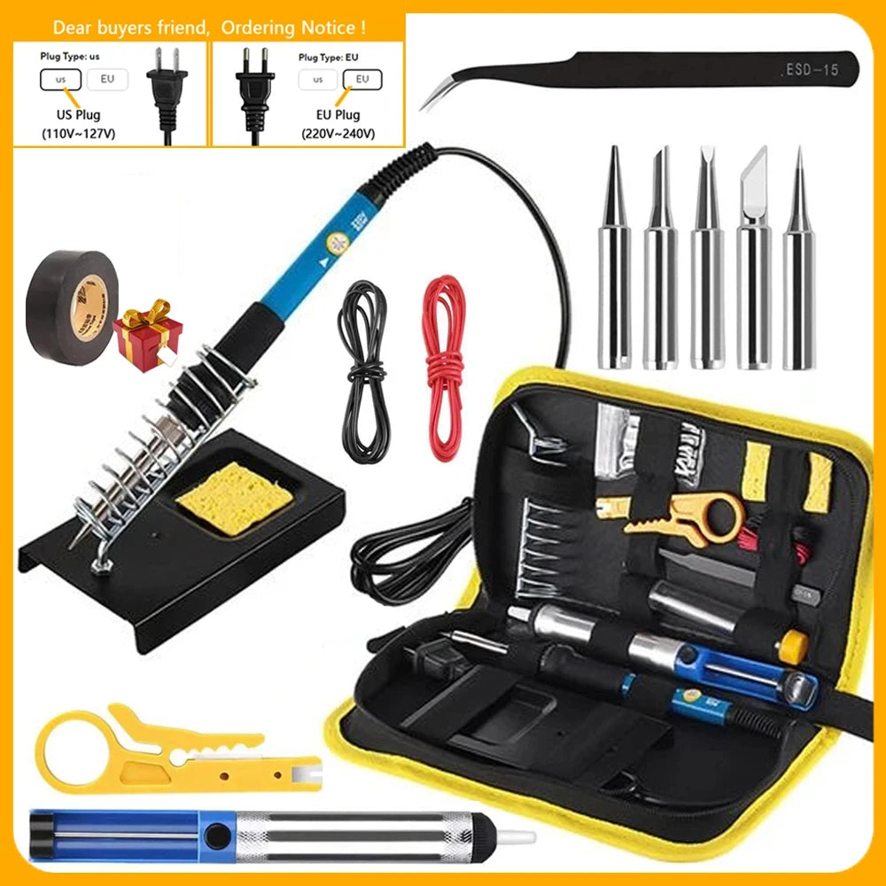 ES02 60 W Soldering Iron Kit with Tips, Pump & Case