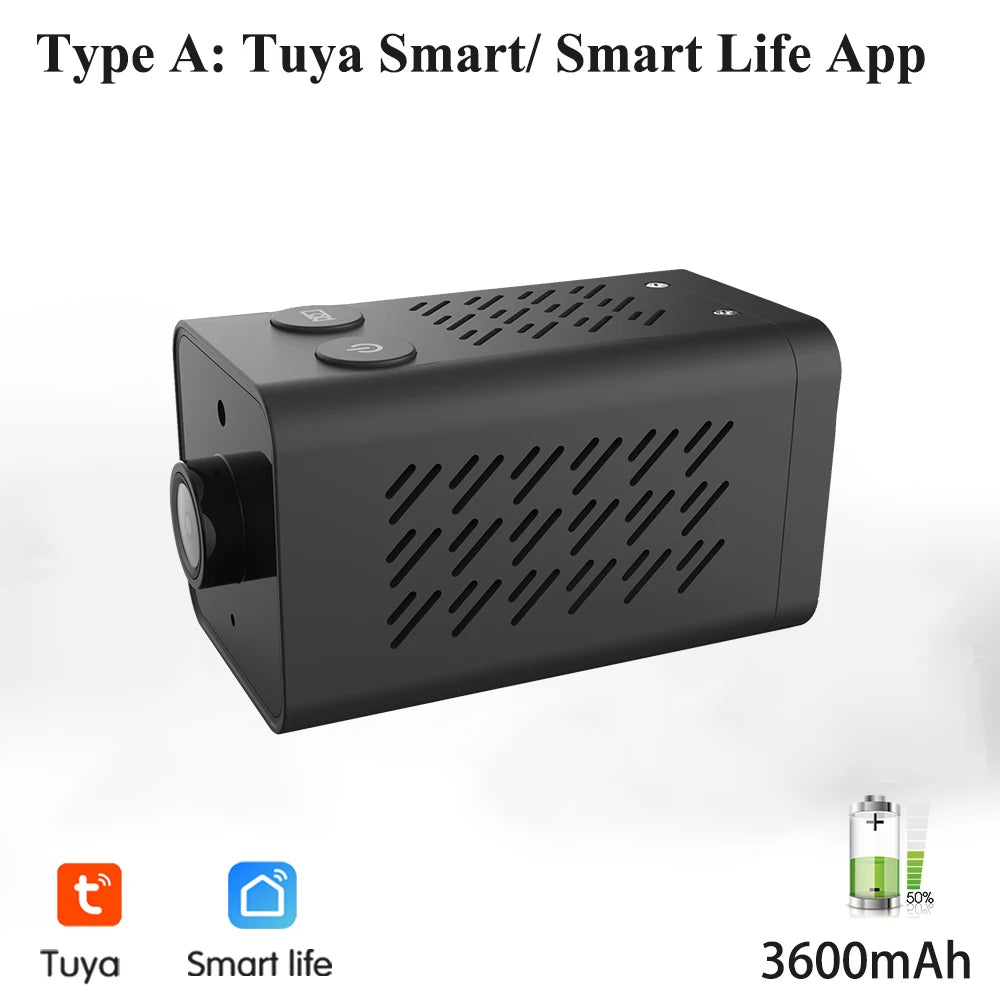Smart Life Mini WIFI Battery IP Camera Tuya Small Body Nanny Monitor Wireless 1080P Home Google Alexa Video Security Protection