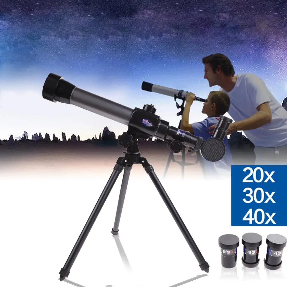 0|Professional Astronomical Telescope 20X 30X 40X Powerful Monocular Portable HD Moon Space Planet Observation Gifts for Children