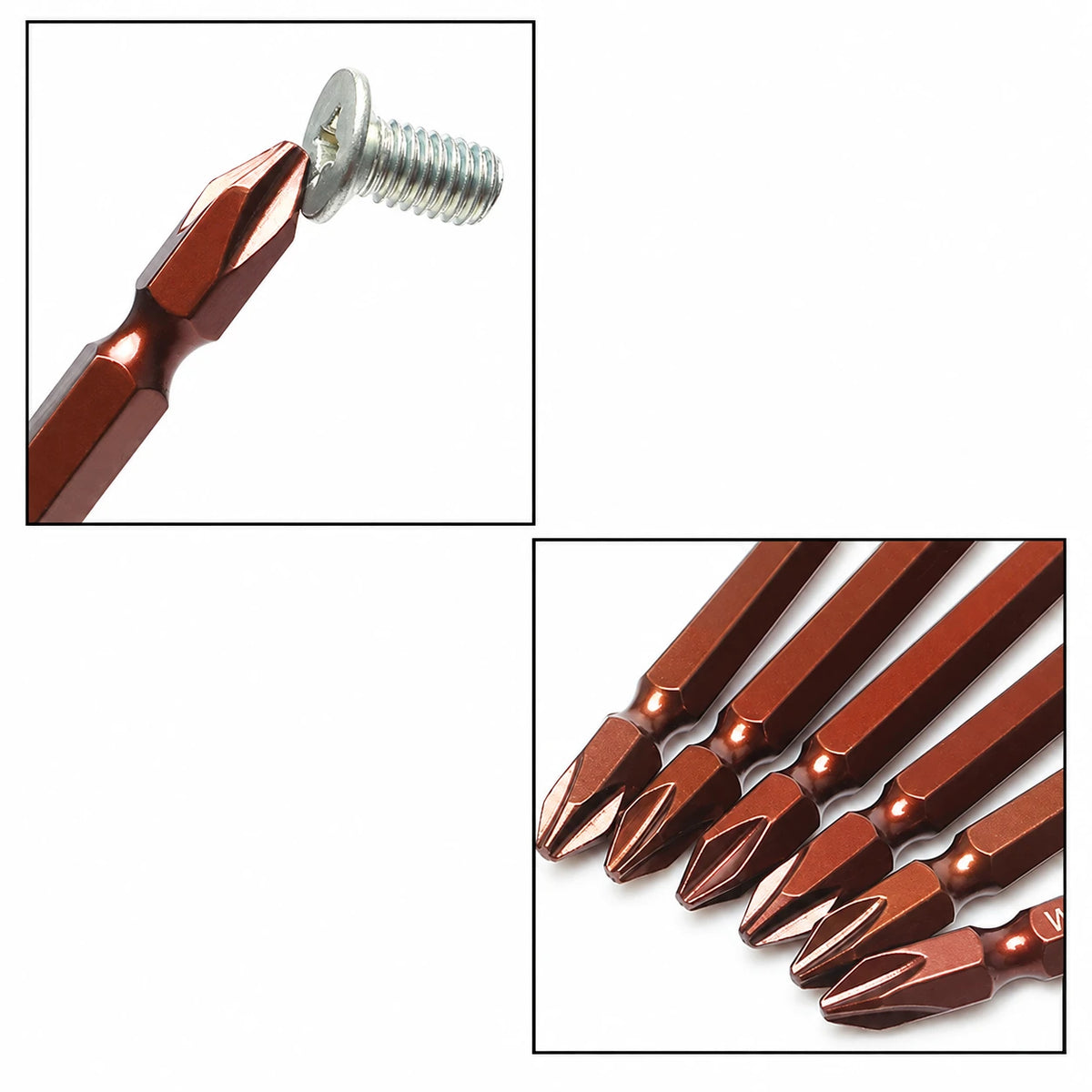 150 mm dobbeltendede Phillips-skruetrækkerbits