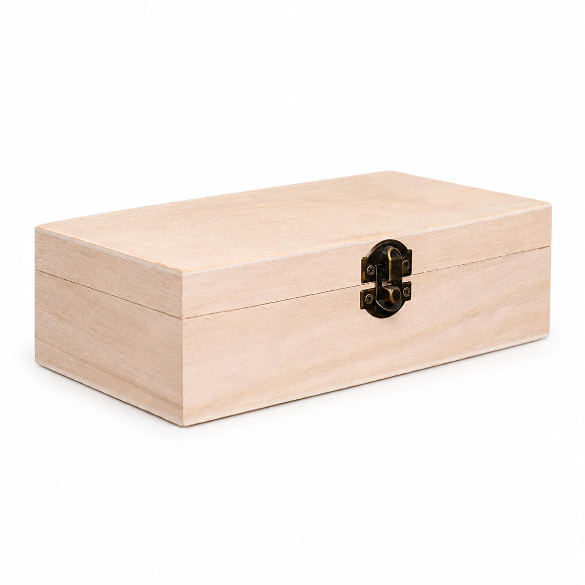 Wooden hinged keepsake box, selected finish or comparison views