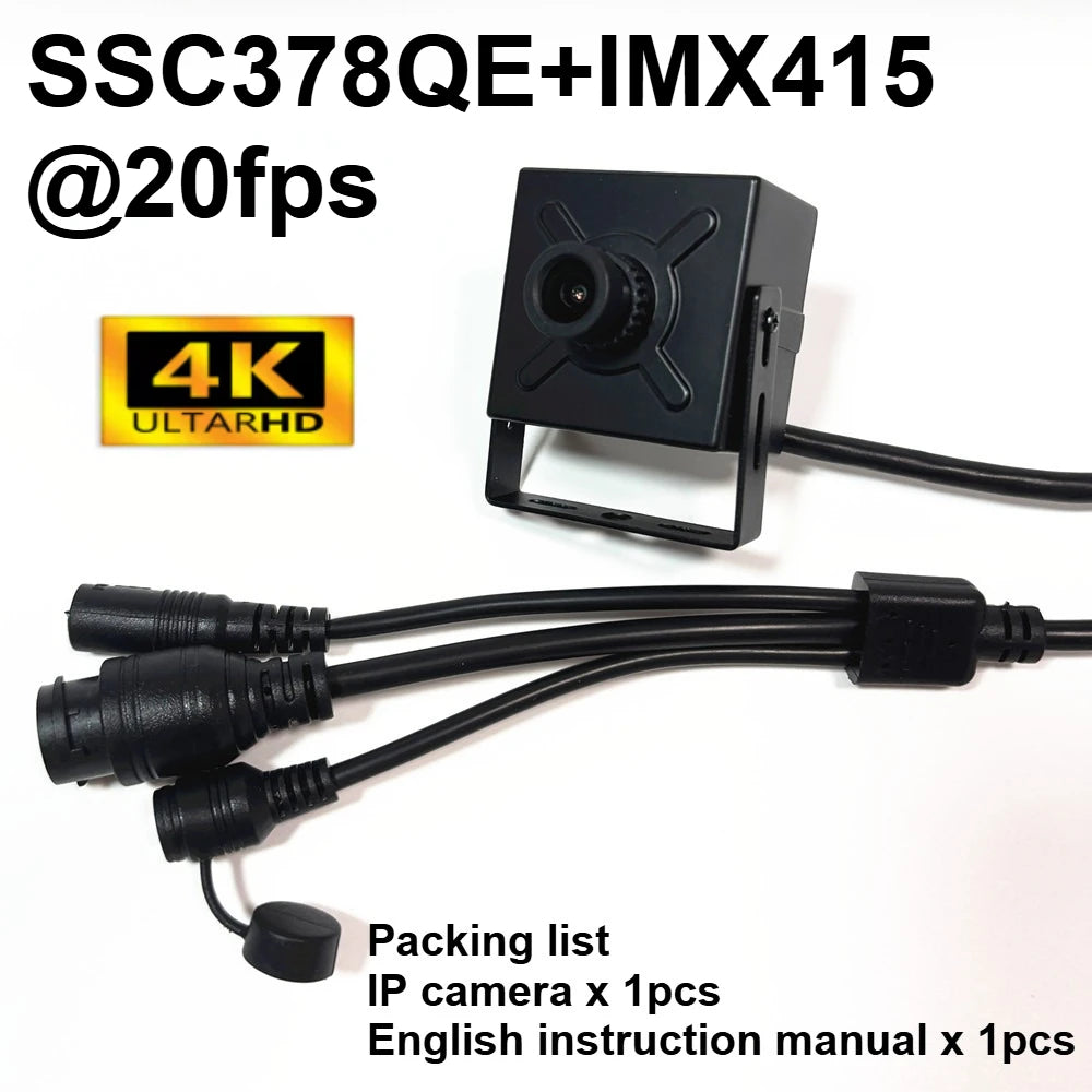 RTMP 12.0 Megapixel Starlight POE 12MP IP Κάμερα Mini MSC338Q 1/2.49 OS12D40 Πλακέτα Webcam RTSP Φωτογραφία Στιγμιότυπο Ανίχνευση Ανθρώπου