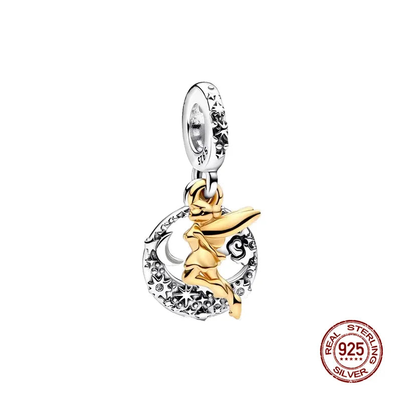 925 Silver Witch Charm Bead for Disney-Inspired Bracelets