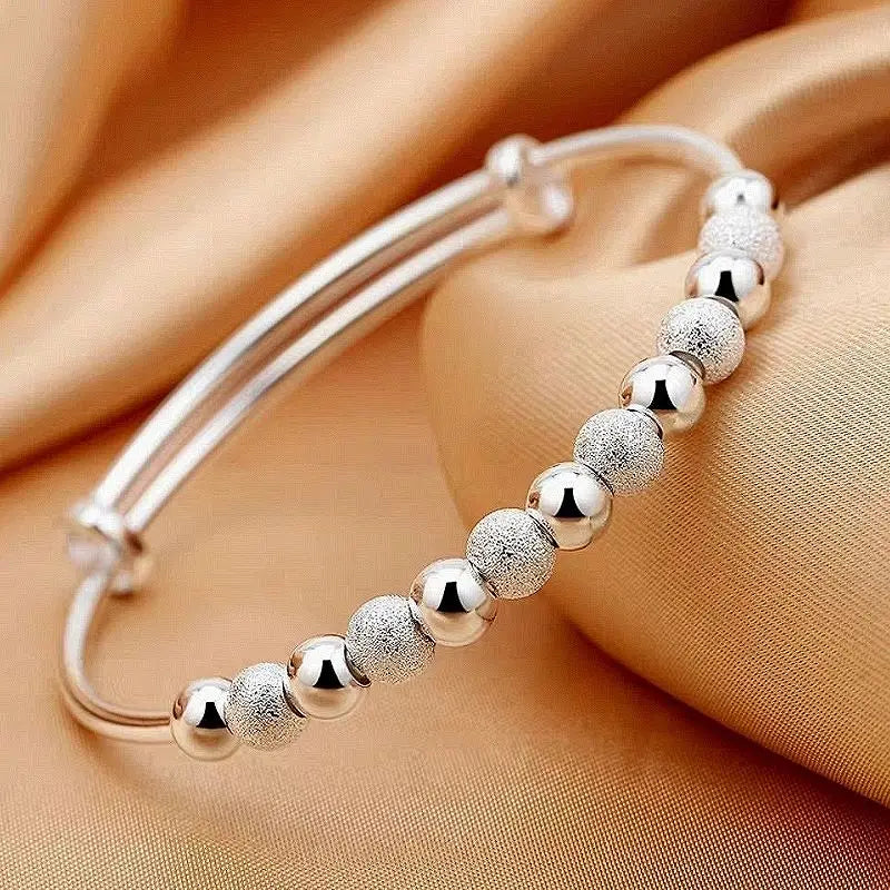 925 Silver Bracelet with Charming Beads