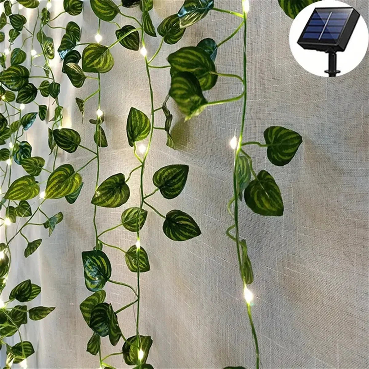 2M 20 LED Green Leaf String Light Garden Lights New Year Decorations String Lamp Wedding Thanksgiving Christmas Decoration