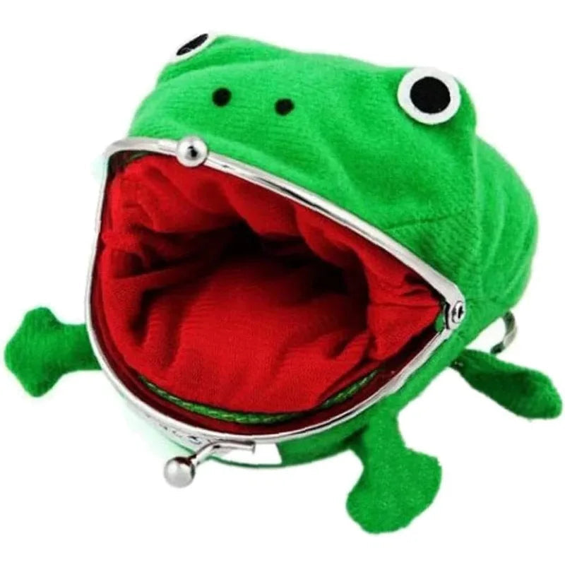 Plush Frog Coin Purse Halloween Costume Ninja Theme Party Gift Anime Ninja Wallet 